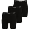 D555 Boxer da uomo con bottoni a forma di farfalla, confezione da 3, Nero , XXXL