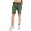 JOPHY & CO. Pantalone Donna Bermuda con Cintura e Tasche (cod. 3009) (Militare Scuro, L)