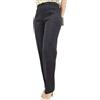 Carla Ferroni Pantalone Donna in Lana Jersey Caldo Morbido Elasticizzato Vita Alta (Grigio, 42)