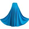 Sywiyi Gonna da donna per flamenco lunga, gonna da ballo, gonna swing per danza del ventre, gonna maxi, danza spagnola con elastico, costume da ballo per sala da ballo e palco, Celeste., L
