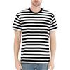 COSAVOROCK T-Shirt Uomo a Righe in Cotone a Manica Corta Girocollo