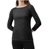 R&N FASHIONS Maglietta da donna a maniche lunghe con scollo rotondo, elegante e versatile, abbigliamento casual, vestibilità comoda, comfort quotidiano, perfetta per tutte le stagioni
