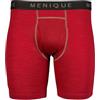 Menique - Boxer da uomo, traspirante, 100% lana merino Ciliegia reale L