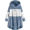 Chanpning Giacca Leggera Donna Felpa Da Camera Invernale Peluche a Maniche Lunghe Giacca Sherpa Casual Spessa In Pile Giacche Taglie Forti Con Cappuccio Lana Cappotti Micropile Fine Tinta Unita Unisex Outdoor