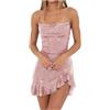 Generic Abiti da Donna alla Moda Casual Bodycon Dress Sexy, con Scollo A V Brillantini Abito Cocktail Party Club Vestito Donna da Sera con Spalline Spiaggia Abito Avvolgente per Partito Festa Banchetto