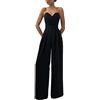 Minetom Jumpsuit da Donna Elegante Pizzo Tinta Unita Playsuit Tuta Cerimonia Cocktail Overall Monopezzi Tutine