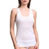 EGI Canotte Donna Filo di Scozia Spalla Larga Liscia (3/S, Bianco)