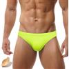 AIEOE Costume da Bagno Uomo a Vita Bassa con Imbottitura Rimovibile per Spiaggia e Piscina Slip Parigamba Giallo Fluo Tag Taglia M/EU Taglia S