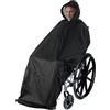 ANYOO Poncho impermeabile antipioggia leggero Scudo per mantello con elastici che forniscono protezione dall'asciutto per sedie a rotelle