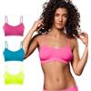 FOCENZA Reggiseno Donna Senza Ferretto Microfibra Spalla Stretta | 3 Pezzi