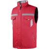 Yukirtiq Gilet Imbottito da Uomo ad Alta Visibilità Bodywarmer Smanicato Giubbotto da Lavoro Alta Visibilità Unisex Adulto Gilet da Lavoro Catarifrangente con Tasche e Cerniera, Rosso, M