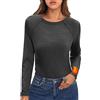 Crewhpo Intimo Termico Donna Maglia Manica Lunga Girocollo Sottogiacca