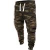 Generico Pantaloni Tuta Uomo Elasticizzati Pantaloni Cargo Invernali Eleganti Militari Mimetici Larghi da Lavoro con Tasche Pantalone Palestra Jogging Running Moto Sport Pants Felpati Trousers Autunnali