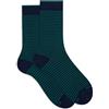 Gallo Calze corte uomo blu righe windsor