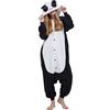 Simzoo Pigiama Intero Animali Unisex Kigurumi Adulto Carnevale Onesie Cosplay Halloween Costume per Donna Uomo Sleepwear