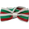 Avantgarde - Papillon uomo a righe bianco rosso verde colori bandiera italiana farfalla seta, multicolore, misura: 6