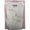 Linclalor Pigiama Donna Pantalone Lungo Manica Lunga Aperto Cotone Primaverile (IT, Numero, 60, Regular, Regular, Bianco/Glossy)