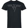 Van Halen Logo 3D Druck Uomo T-Shirt Nero 100% Cotone Regular