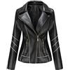 LKRSEEF Giubbotto Pelle Donna Giacca Similpelle Donna Giacchetta Estiva Di Oversize Invernale Curvy Da Primaverile Nero Giacche Corto In Vera Giubbotti Leggero Giubbino Uomo Xl Estive Imbottita Nera Cappotto