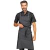Ergos Workwear I.sacco Grembiule Pettorina WATSON Unisex in 100% Cotone (Black Jeans)