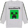 MINECRAFT Bambini Felpa Paillettes Paillettes TNT Grigio Gamer Jumper Felpa con