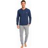 o-day Defonseca Pigiama Uomo Cotone Leggero Lungo Primaverile M-XXL