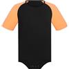 Landofgenie Uomo Body Pigiama Botton Crotch Top Shirt Maniche Raglan Onesie Rompers per Gli Uomini Nero 3XL