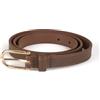 Vivisence Cintura Donna Fibbia Arrotondata Slim Regolazione Precisa P0007, Marrone