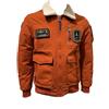 Aeronautica Militare Giubbino Giacca Pilot AB3024 da Uomo, Giubbotto Imbottito Frecce Tricolori (IT, Testo, L, Regular, Regular, 57608 Clay Orange)