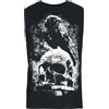 Gothicana by EMP Uomo Canotta Nera con Scollo Rotondo L