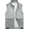 GUOCU Uomo Gilet estivo Giacca senza maniche Collare in piedi Impermeabile Antivento Gilet Sportivo da Ciclismo Casual allentato Ultraleggero Per la corsa in bicicletta all'aperto