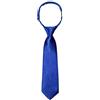 Kajeer Cravatte per ragazze ragazzi Cravatta pre-legata - Cravatte scolastiche regolabili Cravatta formale in raso per uniforme scolastica per bambini (Blu Reale, Uomo)