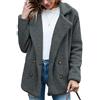 Peuignao Teddy Cappotto Lungo Donna Cappotto Ecopelliccia Oversize Donne Giacca Pile Lunga Donna Invernale Giacche Invernali Cappotti Lunghi Cappotto Peloso Pelliccia Ecologica Femminile Taglie Forti Grigio M