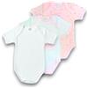 LADY·C (3pz) Body invernali in cotone caldo baby manica corta neonata bimba bambina (ROSA, 4 ANNI)