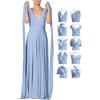 72styles Abito Infinity Cerimonia Donna, Abito Damigella Donna, Lungo, Maxi, Taglie Forti, Abito Elegante Donna Cocktail Festa