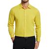 Enlision Camicia Uomo Maniche Lunghe Elasticizzata Non Stiro Antipiega Taglio Regolare con Bottoni e Tasca per Ufficio Cerimonia e Casual