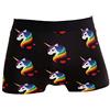 Lawenp Unicorn Boxer da Uomo Intimo Boxer Elasticizzati Traspiranti con Piccole Tasche Regali S-XXL