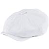 BOTVELA Cappellino da uomo 8 pezzi Newsboy Flat Cap 100% Cotone Gatsby Ivy Golf Cabbie Hat bianco X-Large