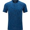 TACVASEN Uomo Felpe Crewneck Manica Corta Camicia Funzionale Asciugatura Rapida Allenamento Atletico Corsa T-Shirt, Medio Blu, L