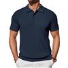 COOFANDY Polo da uomo a maniche corte, estiva, vestibilità regolare, casual, da golf
