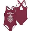 Harry Potter Costumi da Bagno Bambina Hogwarts Borgogna o Navy Hedwig Costumi da Bagno 8-9 Anni