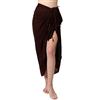 Ciffre Sarong Pareo Wrap Beach Towel Lunghi Dhoti Plain Opaque Unicoloured Brown