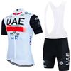Generic 2023 Pro Team UAE Maglia da ciclismo da uomo Completo, maglia da bicicletta traspirante per mountain bike, pantaloncini con bretelle kits GEL Paddad (3XL)