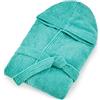 Bassetti Accappatoio Donna Uomo in Spugna | Accappatoio Adulti Uomo Donna con Cappuccio 100% Puro Cotone | Accappatoio Adulti Donna Uomo 360 g/m² (Giada VK