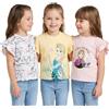 Disney Frozen - Confezione da 3 magliette per ragazze | Anna & Elsa Princess Tees | 100% cotone | maniche corte età 2-10 anni