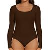 Joyshaper Body da donna a maniche lunghe, elegante, bodysuit, top da donna, set di body a maniche lunghe, sexy, stringbody, tops per donne, S