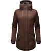 Navahoo Cappotto corto invernale da donna, Avrille II, XS-XXL, Dark Choco, S