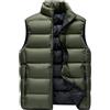 Peuignao Gilet Imbottito Uomo Giubbotto Smanicato Uomo Invernale Giubbino Smanicato Casual Gilet Trapuntato Uomo Taglie Forti Giacca senza Maniche Giacchetto Smanicato Uomo Gilet Uomo Imbottiti Verde 5XL