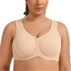 AGONVIN Reggiseno Sportivo con Ferretto da Donna - Sostegno Massimo ad Alto Impatto, Taglie Grandi (Plus Size), Perfetto per Running e Allenamento