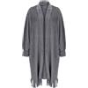 IQYU Poncho da donna in cotone caldo | Poncho da donna caldo e morbido cashmere | Poncho da donna invernale con maniche elegante poncho con nappine cappotto di lana tradizionale / cardigan lungo